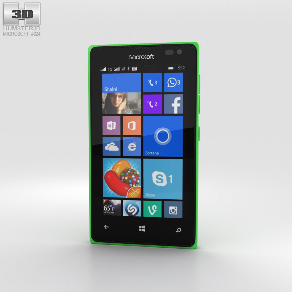 Microsoft Lumia 435 Green Modèle 3D