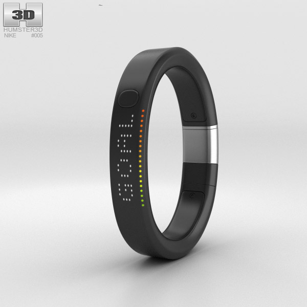 Nike+ FuelBand SE Metaluxe Limited Silver Edition 3D model