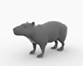 Capybara Low Poly 3Dモデル