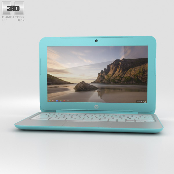 HP Chromebook 11 G3 Ocean Turquoise 3D 모델 