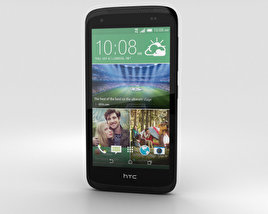 HTC Desire 526G+ Lacquer Black Modelo 3D