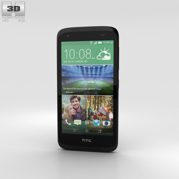 HTC Desire 526G+ Lacquer Black Modèle 3D