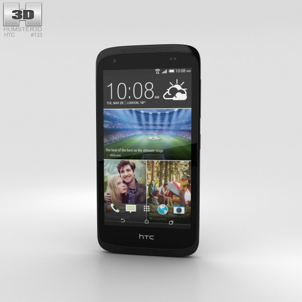 HTC Desire 526G+ Stealth Black 3D-Modell