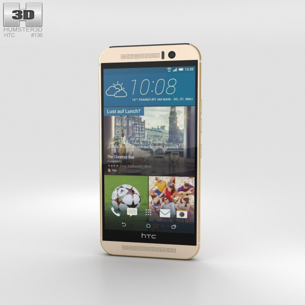 HTC One (M9) Amber Gold Modelo 3d