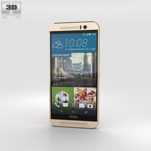 HTC One (M9) Gold/Pink 3Dモデル