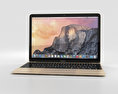Apple MacBook Gold 3D-Modell