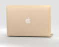 Apple MacBook Gold 3D-Modell