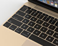 Apple MacBook Gold 3D 모델 