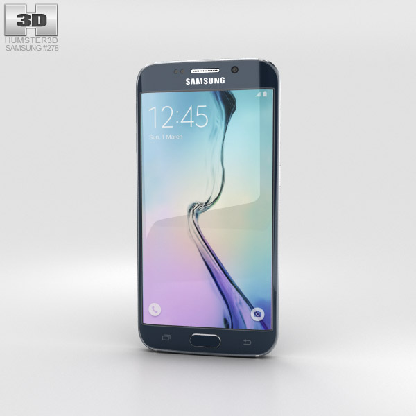 Samsung Galaxy S6 Edge Black Sapphire Modelo 3d