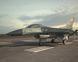 General Dynamics F-16C Block 52 3D model