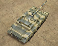 ZTZ-99主战坦克 3D模型 顶视图