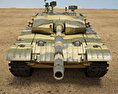 Type 99 Tank Modelo 3d vista de frente