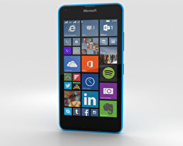 Microsoft Lumia 640 LTE Glossy Cyan 3D model