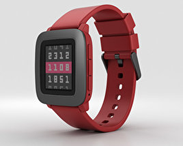 Pebble Time Red 3D model