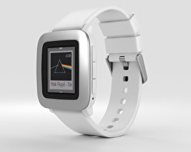 Pebble Time Weiß 3D-Modell