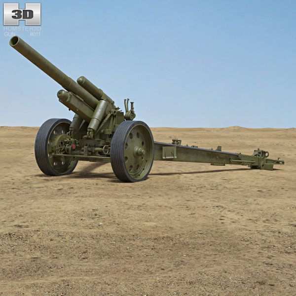 sFH 18 15公分 榴弹炮 3D模型