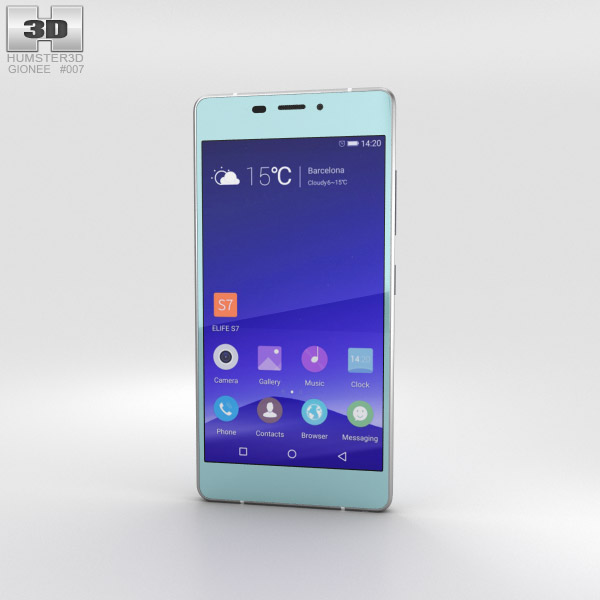 Gionee Elife S7 Maldives Blue 3D 모델 