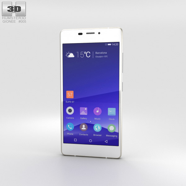 Gionee Elife S7 North Pole White Modèle 3D