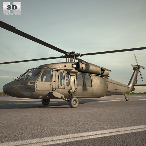 Sikorsky UH-60 Black Hawk Modèle 3D