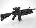 Colt M4A1 with M203 3D модель
