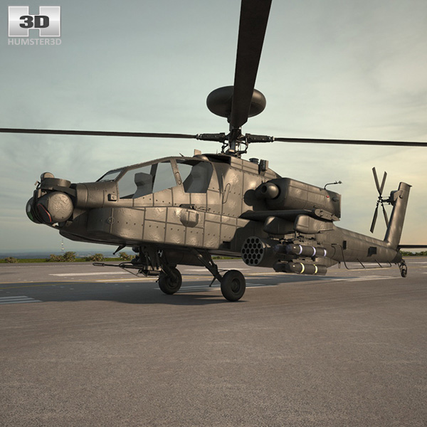 Boeing AH-64 D Apache Modèle 3D