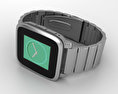Pebble Time Steel Silver Metal Band 3D 모델 