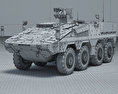 Boxer veicolo corazzato Modello 3D wire render