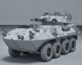 LAV-25裝甲車 3D模型 wire render