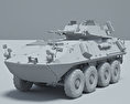 LAV-25 3Dモデル clay render