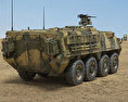 M1126 Stryker ICV 3D 모델  back view