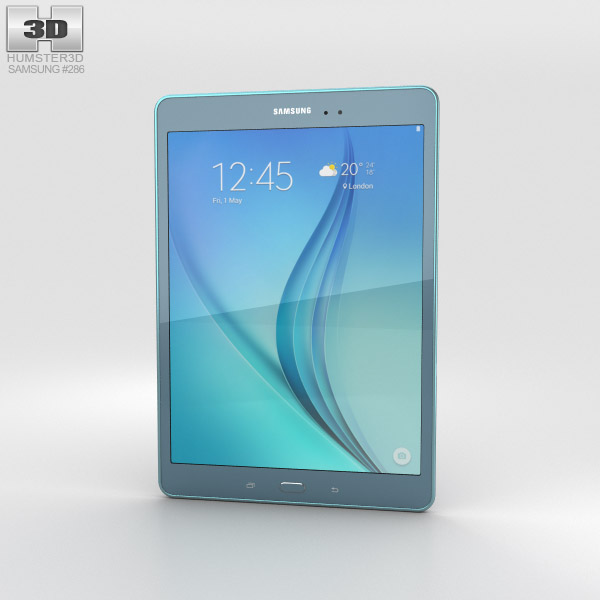 Samsung Galaxy Tab A 9.7 Smoky Blue Modello 3D