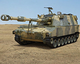 M109 Howitzer Modello 3D