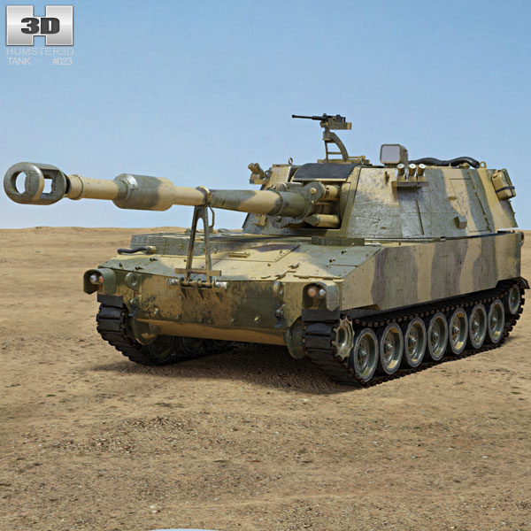 M109 Howitzer Modelo 3D