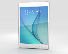 Samsung Galaxy Tab A 8.0 白色的 3D模型