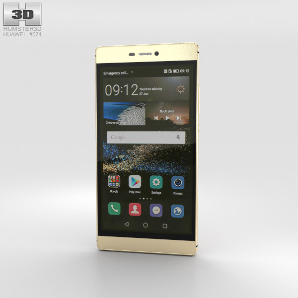 Huawei P8 Prestige Gold 3D model