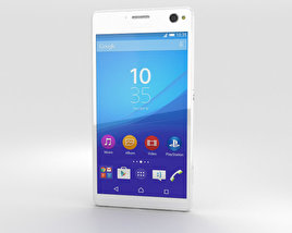 Sony Xperia C4 白色的 3D模型