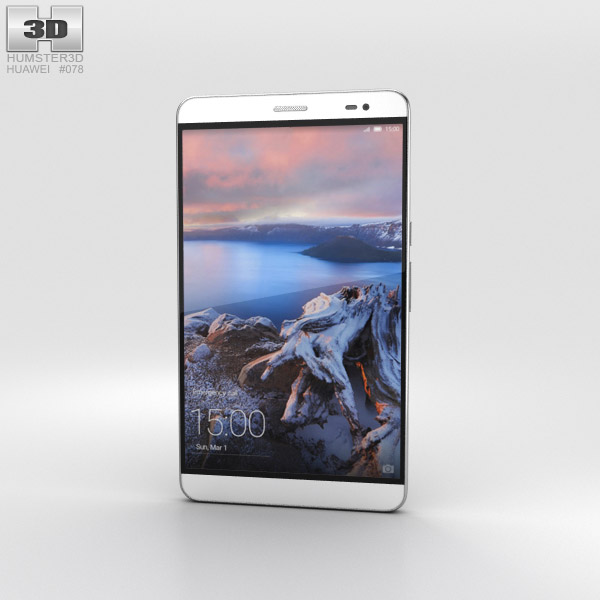 Huawei MediaPad X2 Moonlight Silver 3Dモデル
