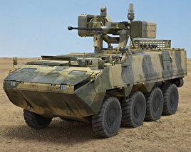 Pandur II 8X8 Armoured Personnel Carrier 3D model