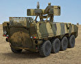 Pandur II 8X8 Armoured Personnel Carrier 3D模型 后视图
