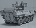 Pandur II 8X8 Armoured Personnel Carrier 3d model