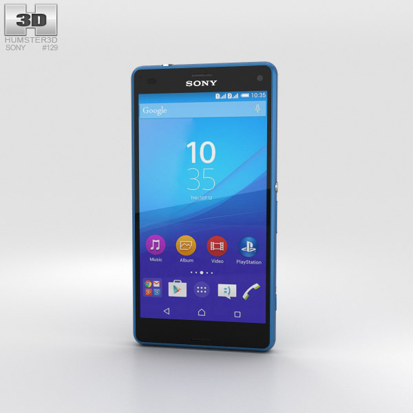 Sony Xperia A4 SO-04G Blue 3D model