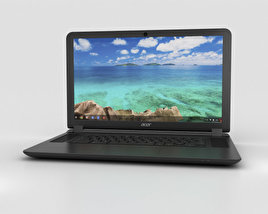 Acer Chromebook 15 黑色的 3D模型