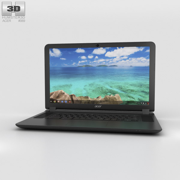 Acer Chromebook 15 黒 3Dモデル