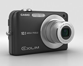 Casio Exilim EX- Z1050 黑色的 3D模型