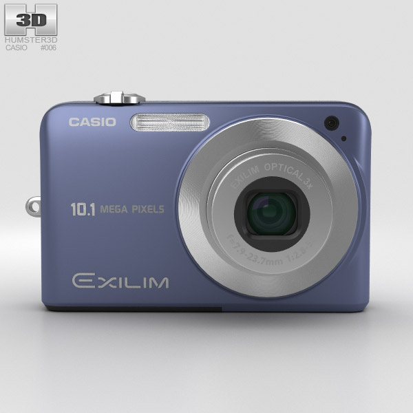 Casio Exilim EX- Z1050 Blue 3D模型- 下载电子产品on 3DModels.org