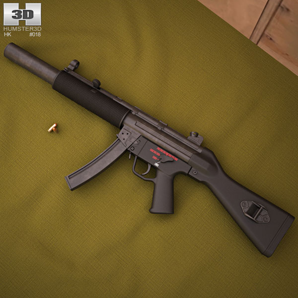 Heckler & Koch MP5SD Modelo 3D