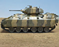 M2A1 Bradley 3D模型 侧视图