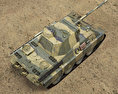 Panther Tank 3D модель top view