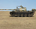 T-55 Modello 3D vista laterale