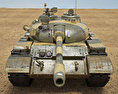 T-55 Modèle 3d vue frontale